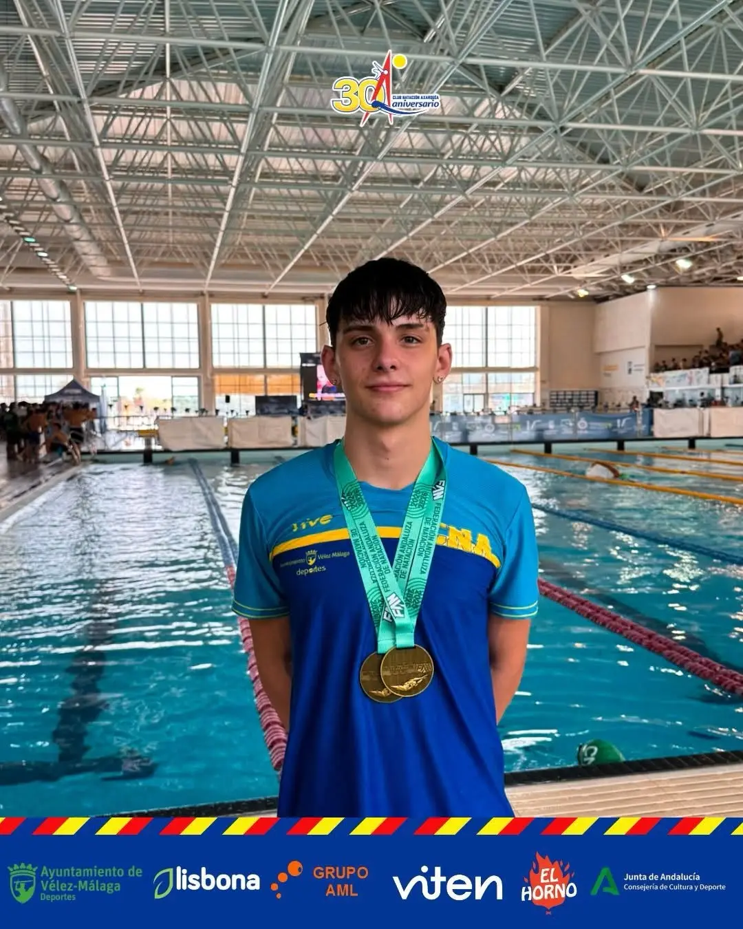 Club Natación Axarquía: imagen reciente del equipo 3