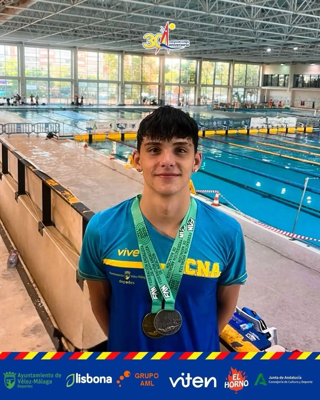Club Natación Axarquía: imagen reciente del equipo 7